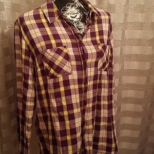 Merona lightweight button down top